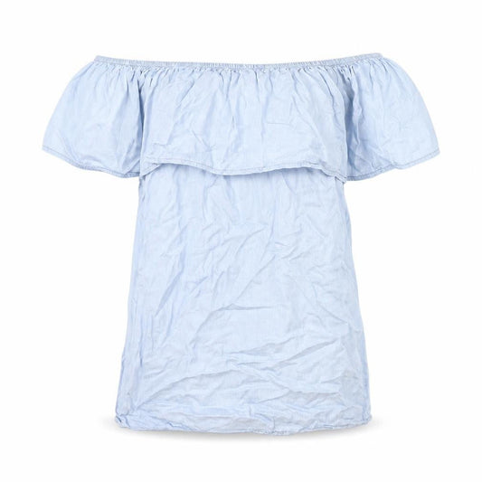 Womens UK Size S Quiz Blue Basic Blouse