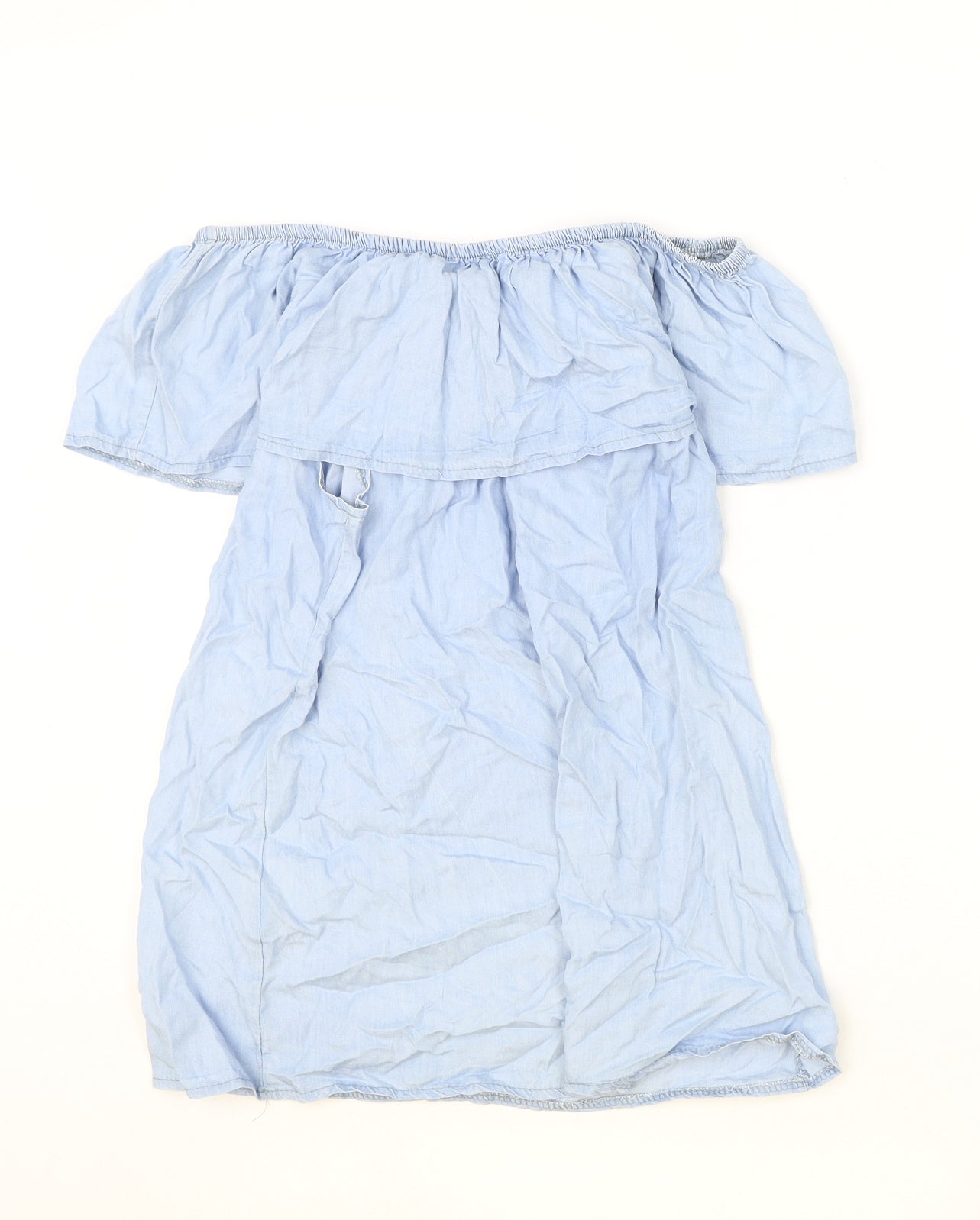 Womens UK Size S Quiz Blue Basic Blouse