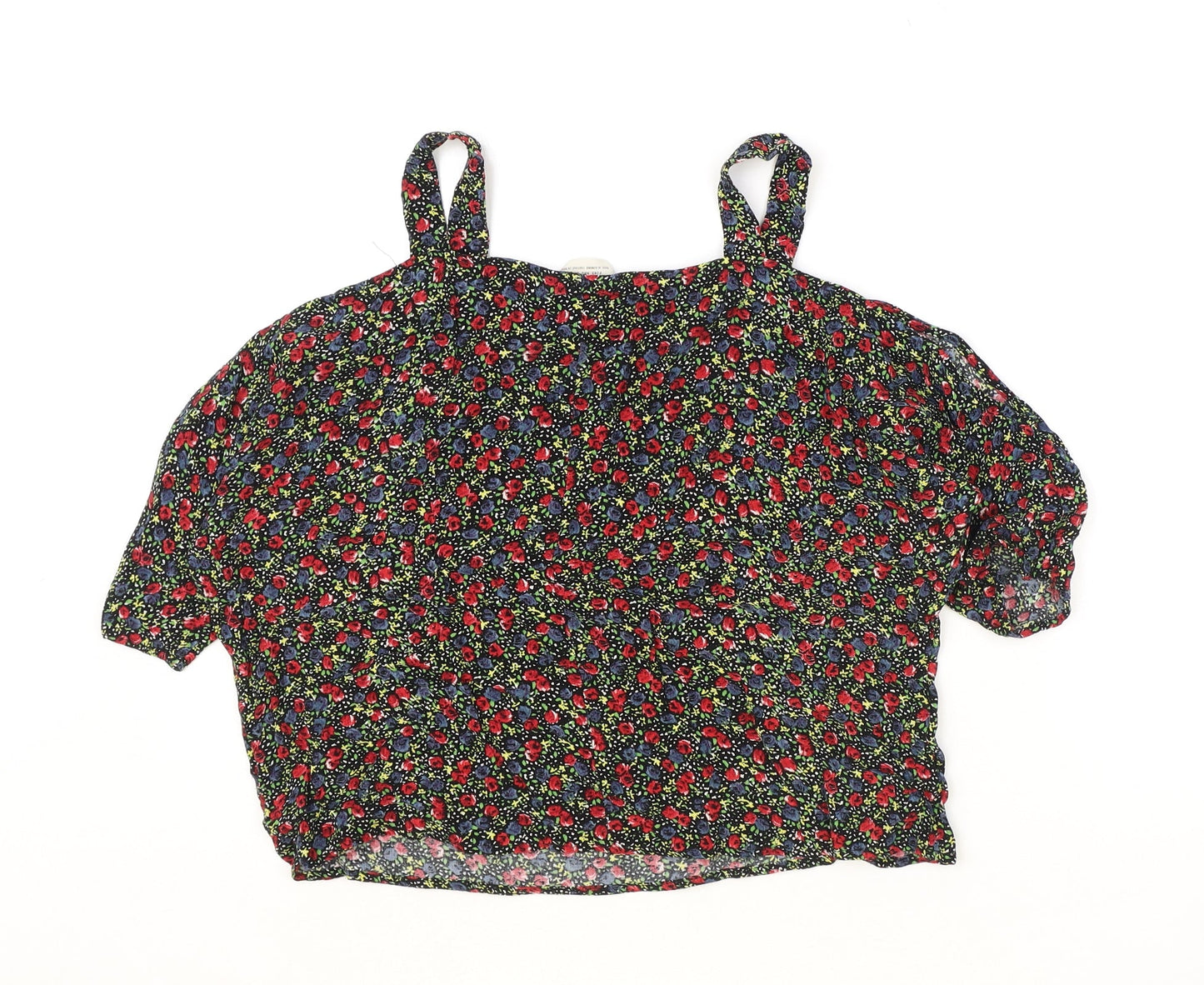 Womens UK Size XS Pins & Needles Black Basic Blouse