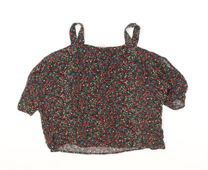 Womens UK Size XS Pins & Needles Black Basic Blouse