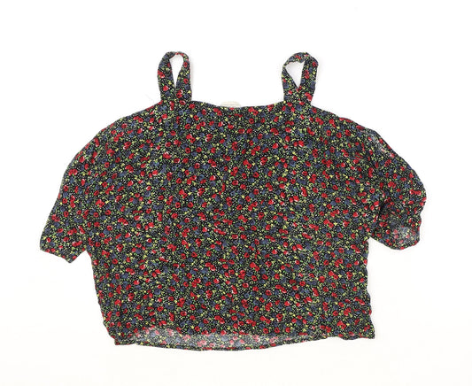 Womens UK Size XS Pins & Needles Black Basic Blouse