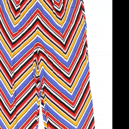 Womens UK Size 14 Papaya Regular Fit  Multicoloured Trousers