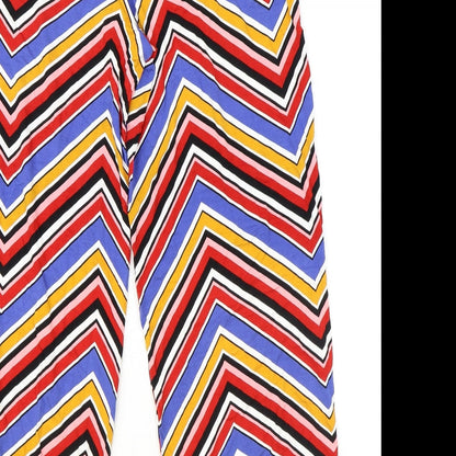Womens UK Size 14 Papaya Regular Fit  Multicoloured Trousers