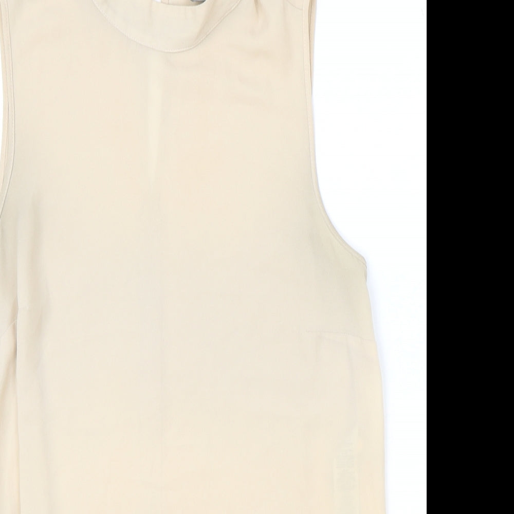 Womens UK Size 8 ASOS Brown Basic Blouse