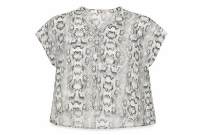 Womens UK Size 12 H&M Grey Basic Blouse