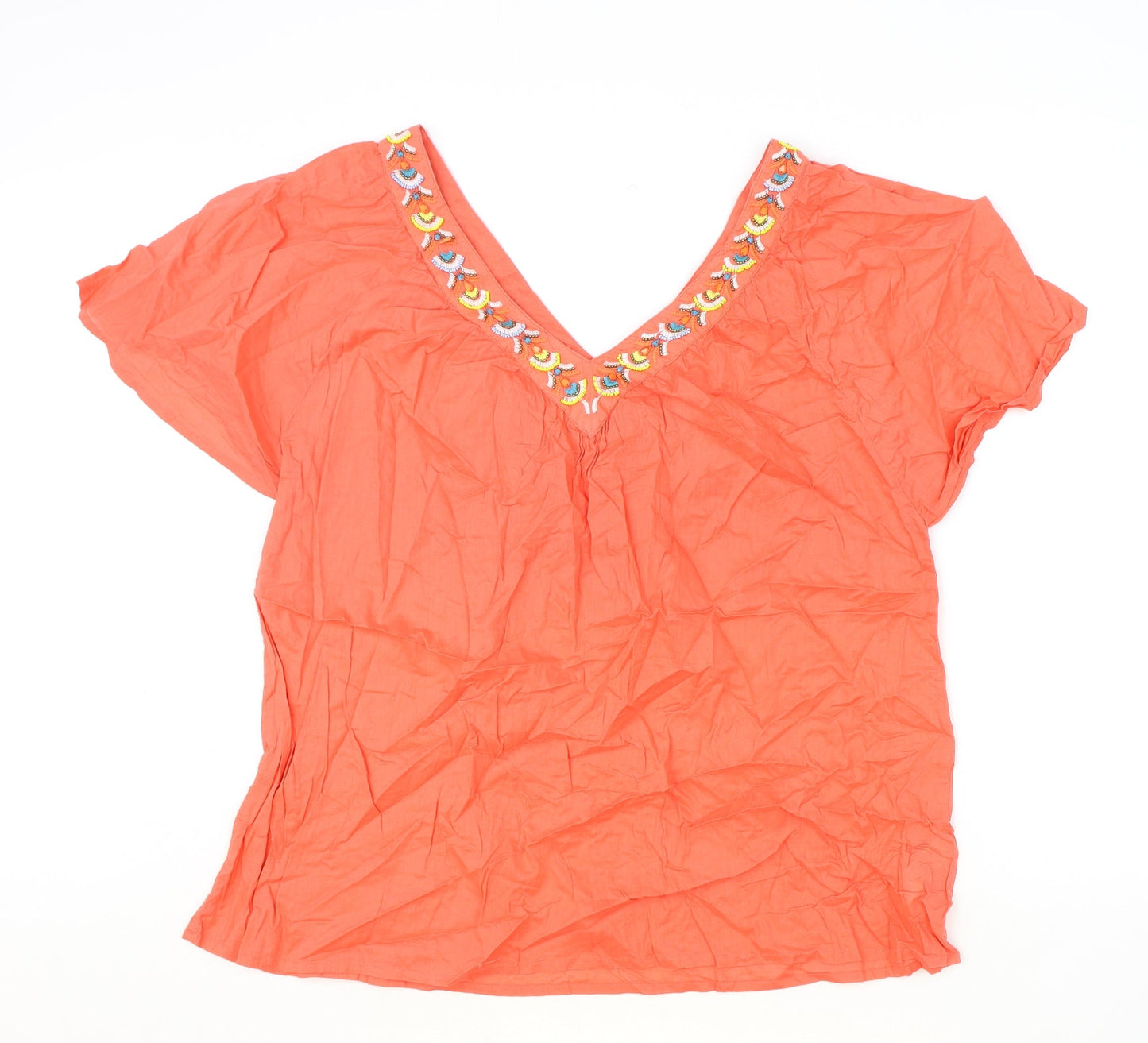 Womens UK Size S Monsoon Pink Basic Blouse