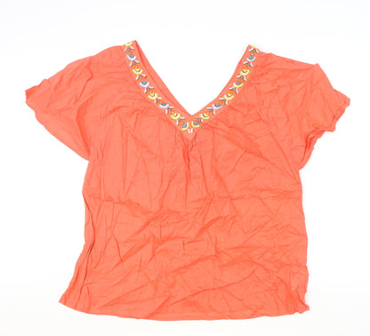 Womens UK Size S Monsoon Pink Basic Blouse