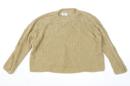 Womens UK Size L Only Brown Pullover Jumper