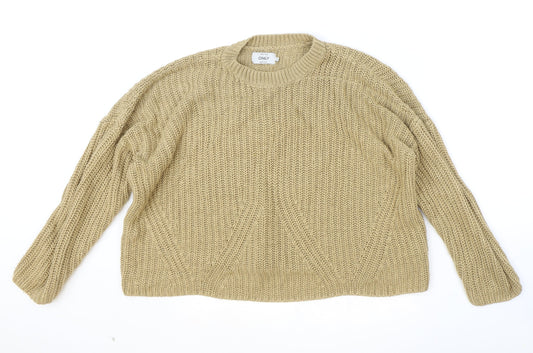 Womens UK Size L Only Brown Pullover Jumper