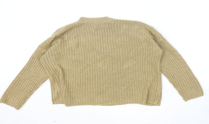 Womens UK Size L Only Brown Pullover Jumper