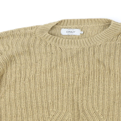 Womens UK Size L Only Brown Pullover Jumper