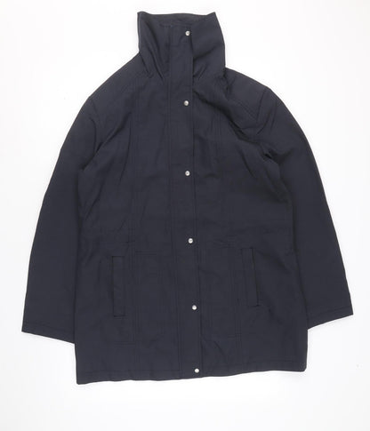 Klass Womens Blue Jacket Size S Zip