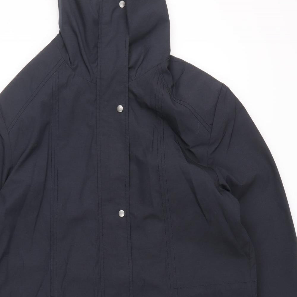 Klass Womens Blue Jacket Size S Zip