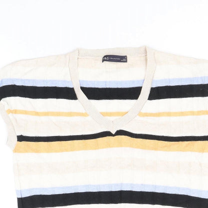 Womens UK Size M Marks and Spencer Multicoloured Pullover Jumper