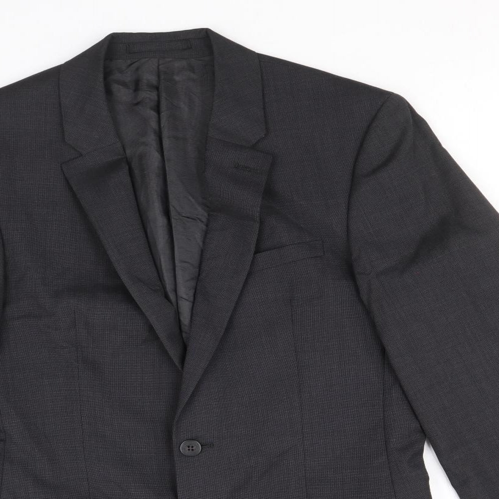 Mens UK Size 38 Marks and Spencer Regular Black Suit Jacket