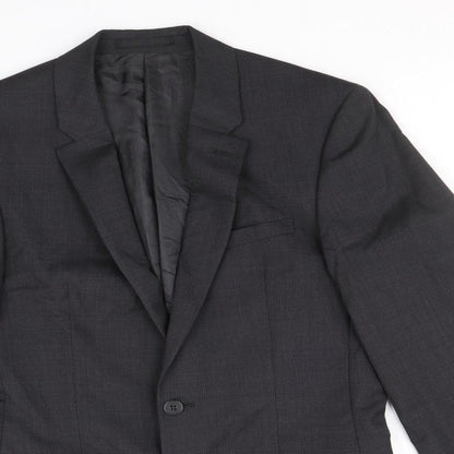 Mens UK Size 38 Marks and Spencer Regular Black Suit Jacket