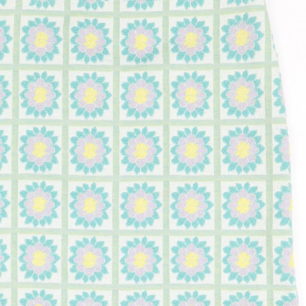 Primark Womens Multicoloured Floral Polyester Straight & Pencil Skirt Size XS