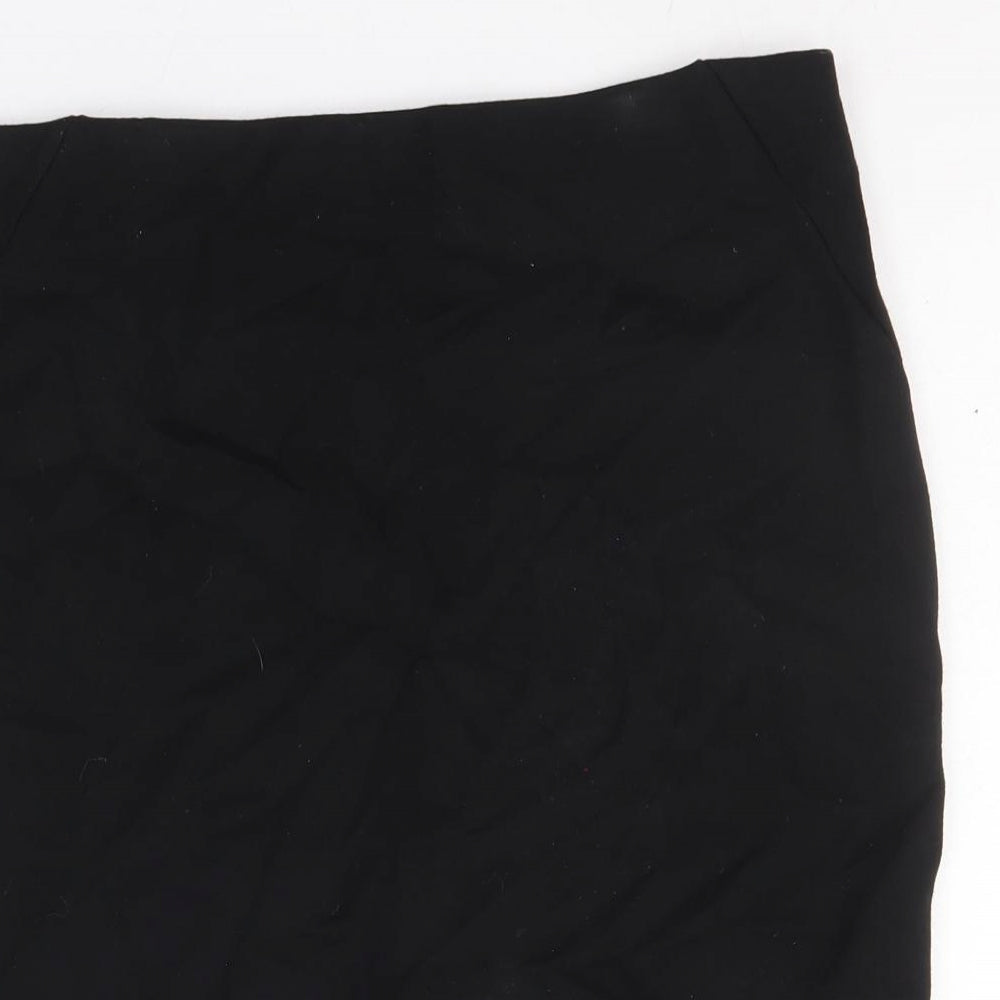 Franesa Womens Black Polyester Straight & Pencil Skirt Size M