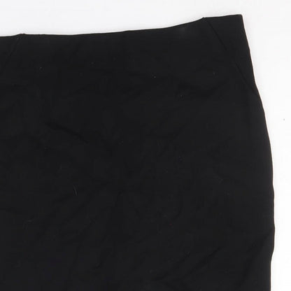 Franesa Womens Black Polyester Straight & Pencil Skirt Size M