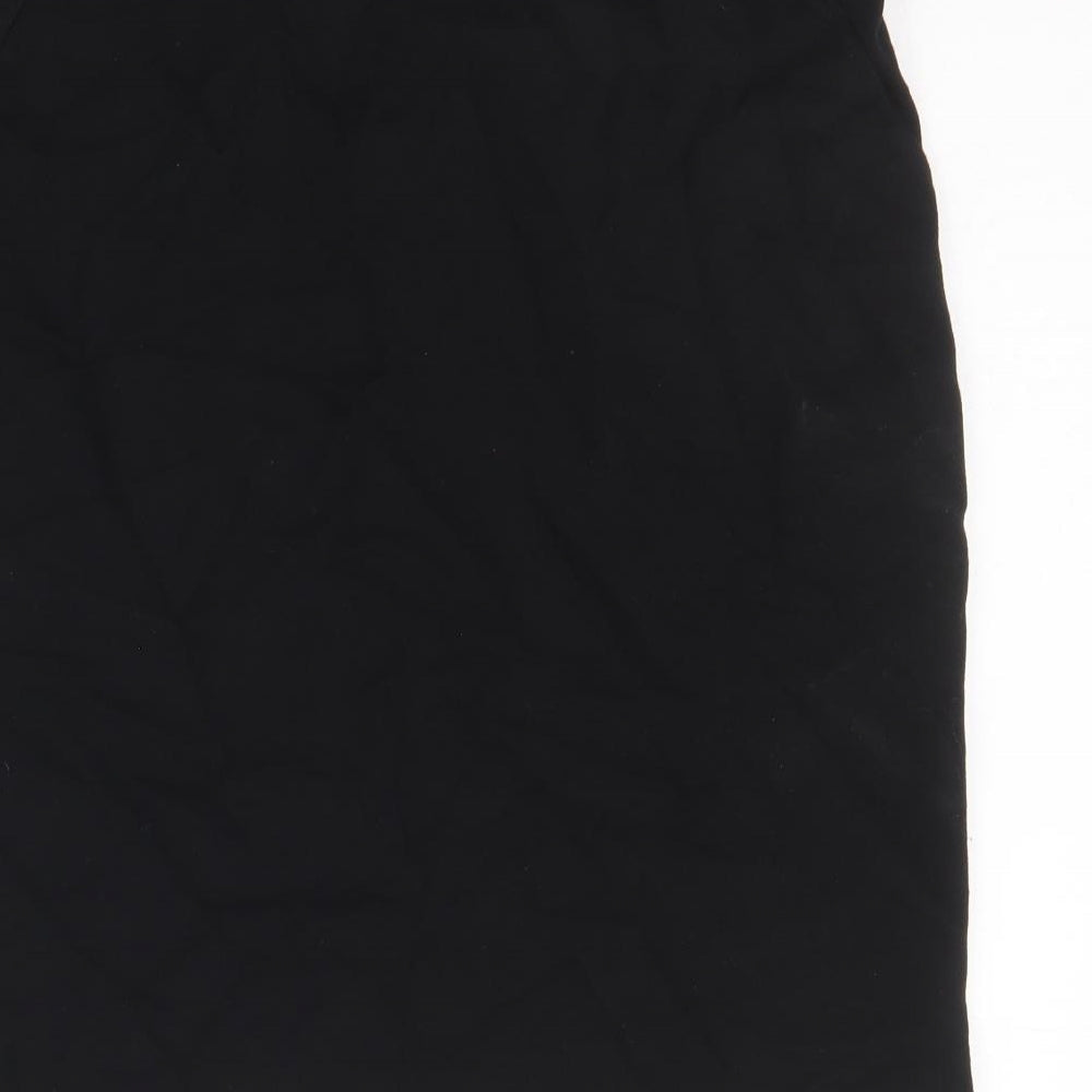 Franesa Womens Black Polyester Straight & Pencil Skirt Size M