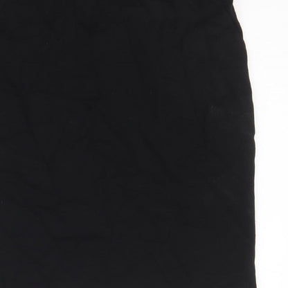 Franesa Womens Black Polyester Straight & Pencil Skirt Size M