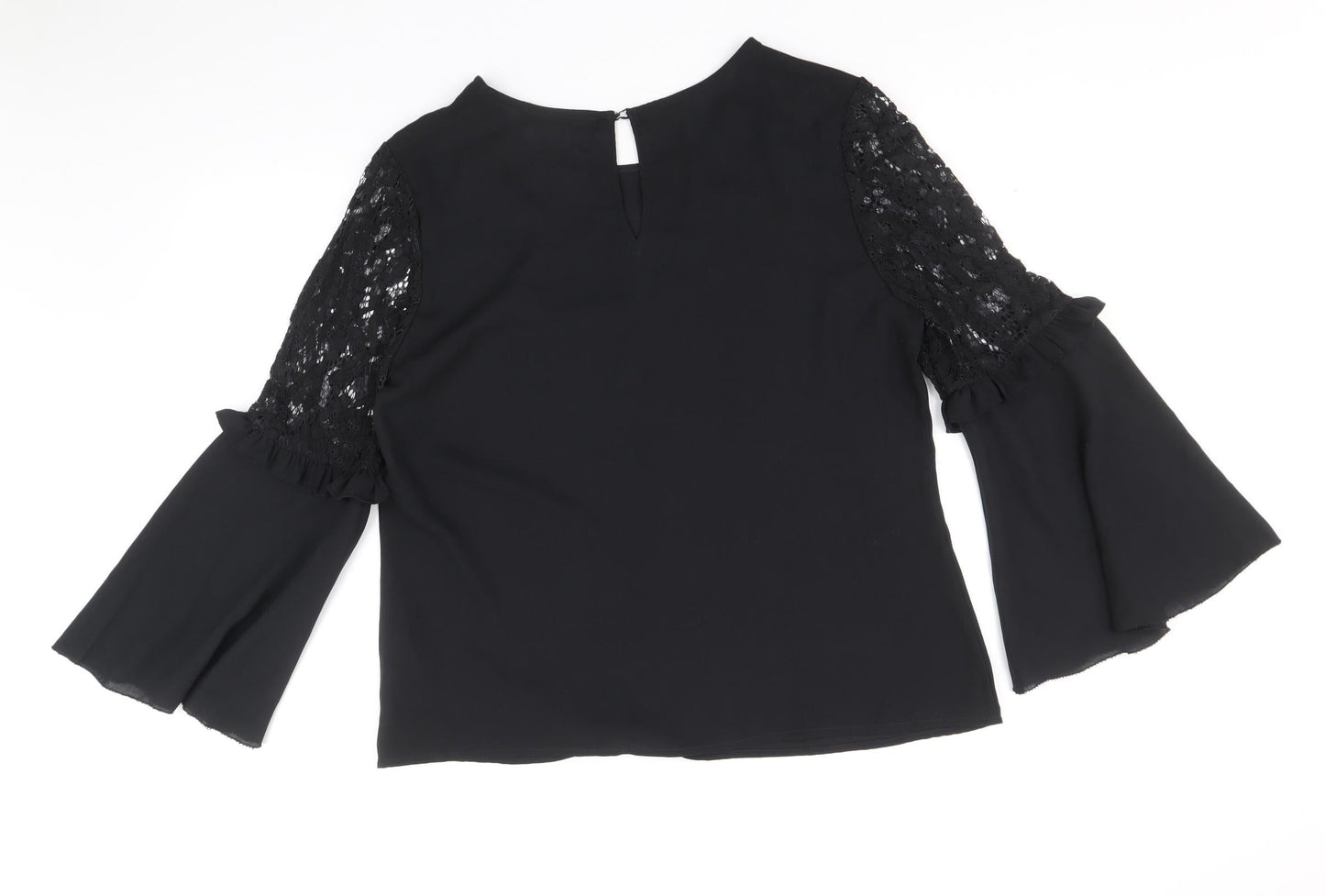 Womens UK Size 12 Marks and Spencer Black Basic Blouse