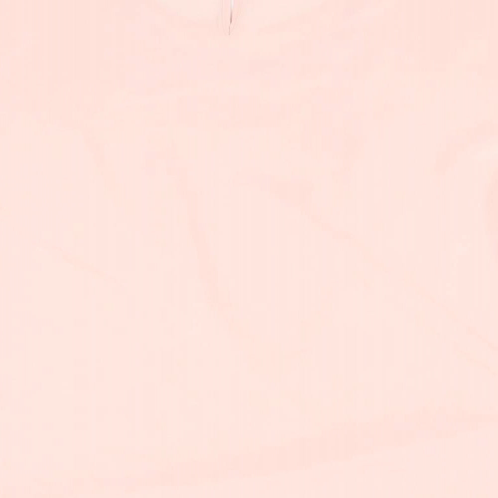 Ridella Womens Pink Polyester Basic T-Shirt Size 16 Round Neck