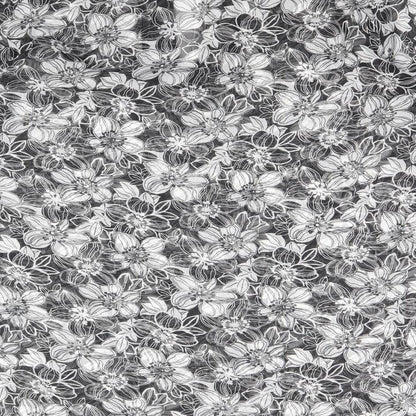 George Womens Black Floral Polyester Kaftan Size 10 V-Neck Pullover - Beach cover up