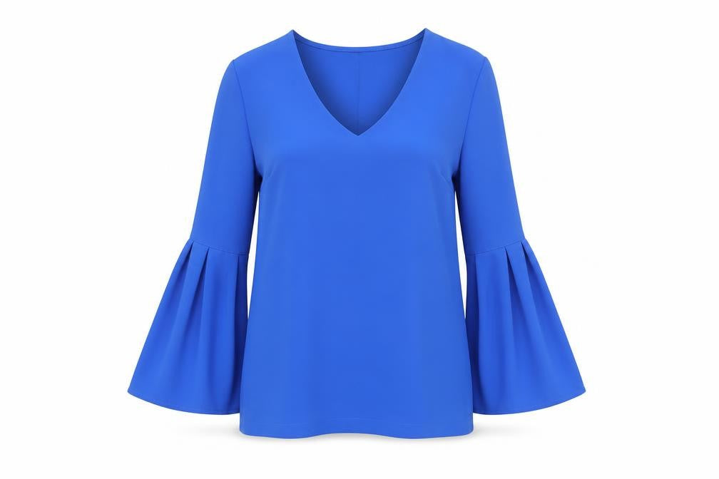 Womens UK Size 6 H&M Blue Basic Blouse