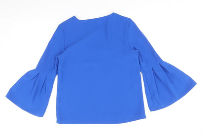 Womens UK Size 6 H&M Blue Basic Blouse