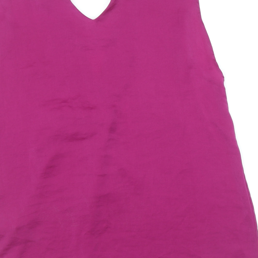 Womens UK Size 8 Marks and Spencer Purple Basic Tank