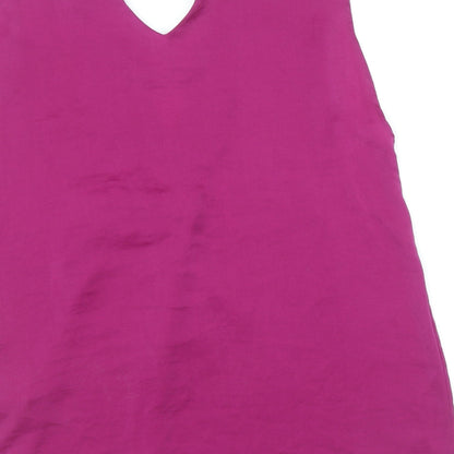 Womens UK Size 8 Marks and Spencer Purple Basic Tank