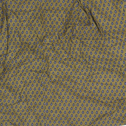 Bric A Brac Womens Brown Geometric Cotton A-Line Skirt Size M - Belted