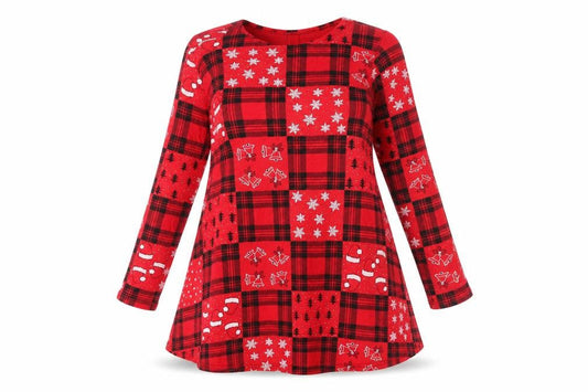 Womens UK Size S Preworn Red Tunic Blouse