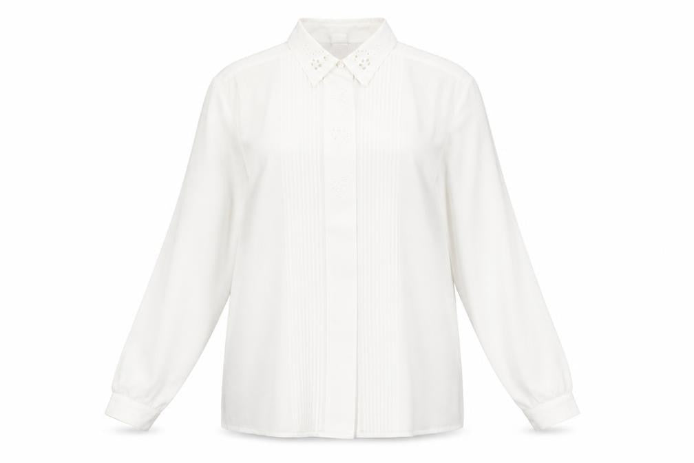 Womens UK Size 16 C&A White Basic Button-Up