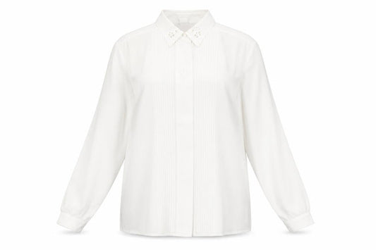 Womens UK Size 16 C&A White Basic Button-Up