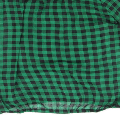 Womens UK Size 10 Divided by H&M Green Cropped Blouse