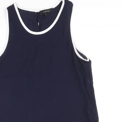 Womens UK Size 10 Atmosphere Blue Basic Tank