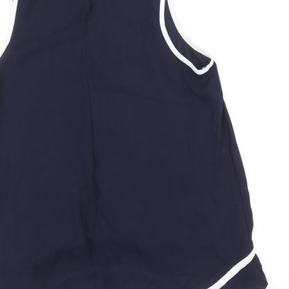Womens UK Size 10 Atmosphere Blue Basic Tank