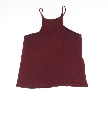 Womens UK Size 10 River Island Purple Basic Tank