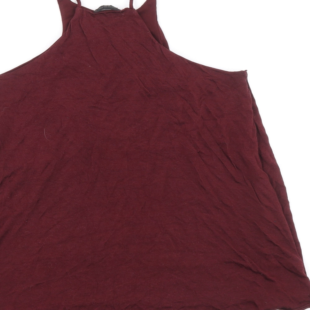 Womens UK Size 10 River Island Purple Basic Tank