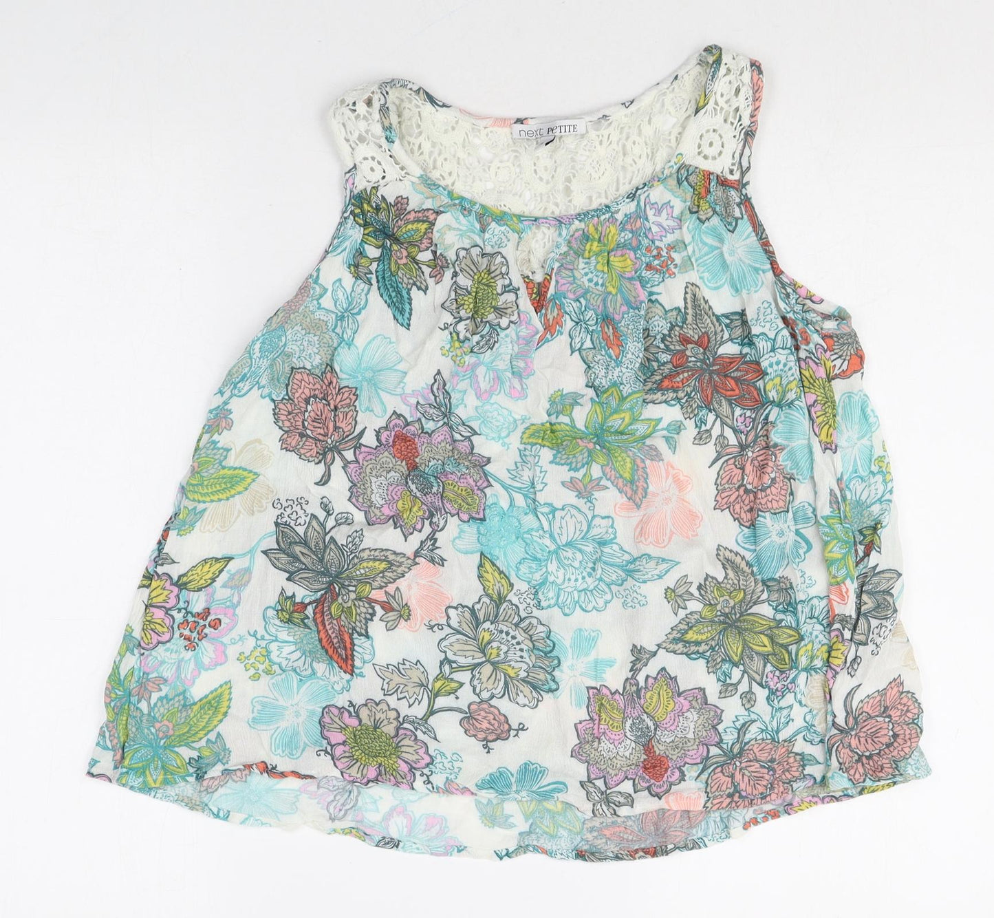 Womens UK Size 8 NEXT Multicoloured Basic Tank
