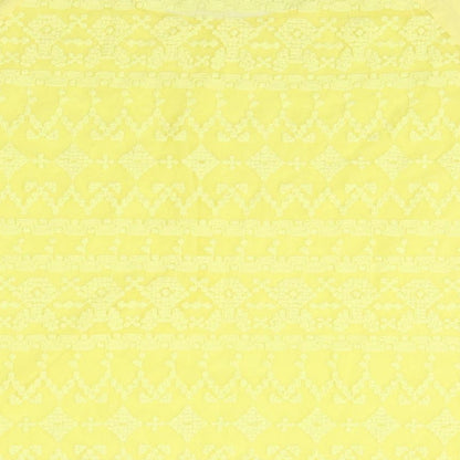Womens UK Size L Zara Yellow Basic T-Shirt