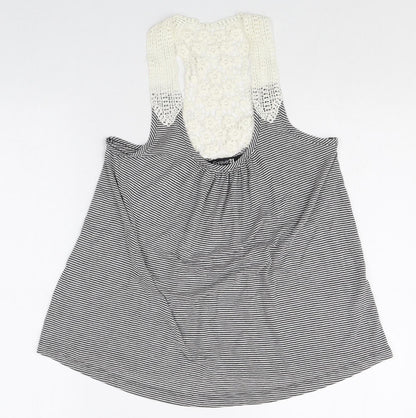 Womens UK Size S FOREVER 21 Multicoloured Basic Tank