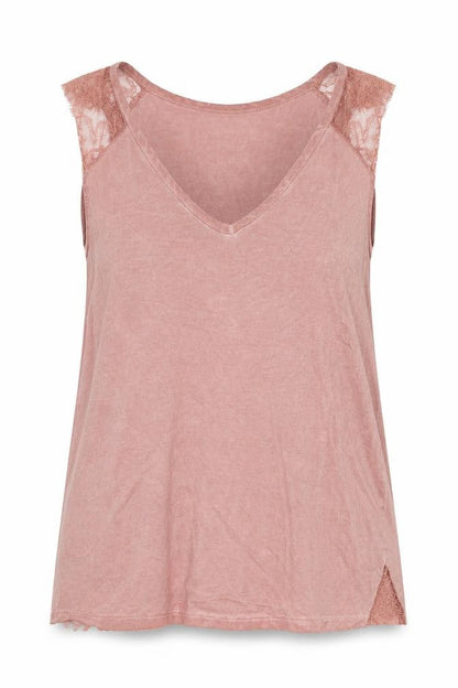 Womens UK Size S MNG Pink Basic Tank