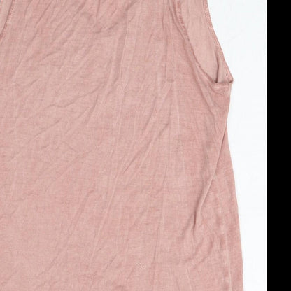 Womens UK Size S MNG Pink Basic Tank