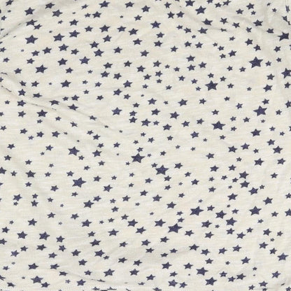 Divided Womens Ivory Geometric Viscose Pullover Sweatshirt Size S Pullover - Stars