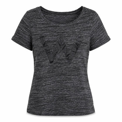 Womens UK Size S Divided Grey Basic T-Shirt