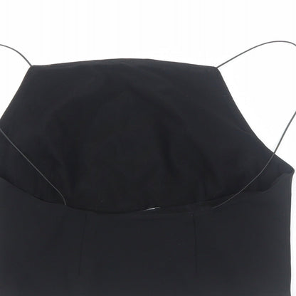 Womens UK Size M Urban Outfitters Black Cropped Tank