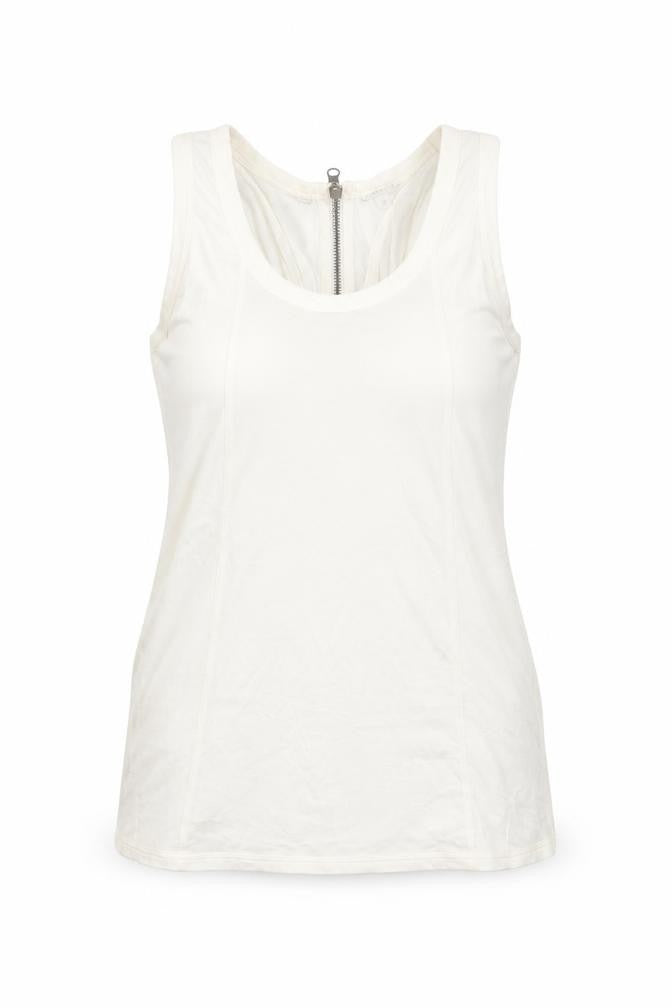 Womens UK Size 10 Marks and Spencer Ivory Basic Tank